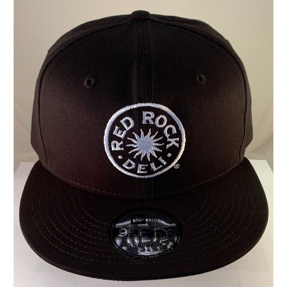 NEW Embroidered Red Rock Deli Snapback Hat Cap Black White Adjustable New Era